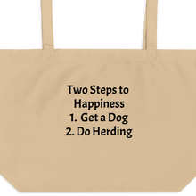 Load image into Gallery viewer, 2 Steps to Happiness - Herding X-Large Tote/ Shopping Bags