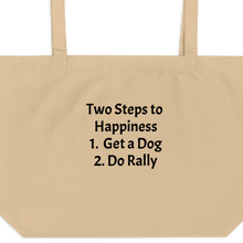 Load image into Gallery viewer, 2 Steps to Happiness - Rally X-Large Tote/ Shopping Bags