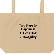 Load image into Gallery viewer, 2 Steps to Happiness - Agility X-Large Tote/ Shopping Bags
