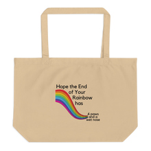 Load image into Gallery viewer, End of Your Rainbow without Cloud X-Large Tote/ Shopping Bags