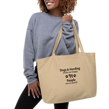 Load image into Gallery viewer, Dogs and Cattle Herding Make Me Happy Tote/ Shopping Bags