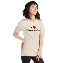 Load image into Gallery viewer, I Heart w/ Paw Conformation T-Shirts - Light