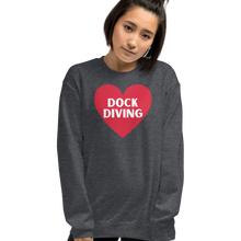 Load image into Gallery viewer, Dock Diving in Heart Sweatshirts