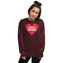 Load image into Gallery viewer, Dock Diving in Heart Sweatshirts
