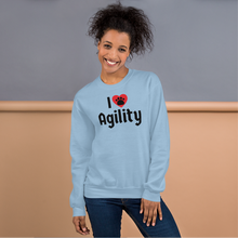 Load image into Gallery viewer, I Heart w/ Paw Agility Sweatshirts - Light