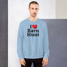 Load image into Gallery viewer, I Heart w/ Rat Barn Hunt Sweatshirts - Light