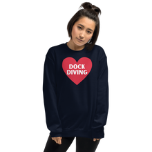 Load image into Gallery viewer, Dock Diving in Heart Sweatshirts