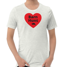 Load image into Gallery viewer, Barn Hunt in Heart w/ Rat T-Shirts - Light
