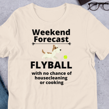 Load image into Gallery viewer, Flyball Weekend Forecast T-Shirts - Light