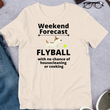 Load image into Gallery viewer, Flyball Weekend Forecast T-Shirts - Light