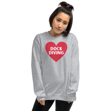 Load image into Gallery viewer, Dock Diving in Heart Sweatshirts