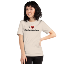 Load image into Gallery viewer, I Heart w/ Paw Conformation T-Shirts - Light