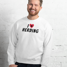Load image into Gallery viewer, I Heart w/ Paw Herding Sweatshirts - Light