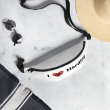 Load image into Gallery viewer, I Heart Herding Fanny Pack-White