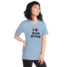 Load image into Gallery viewer, I Heart w/ Paw Dock Diving T-Shirts - Light