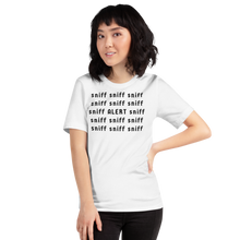 Load image into Gallery viewer, Sniff Sniff ALERT Nose Work & Scent Work T-Shirts - Light