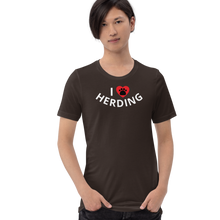 Load image into Gallery viewer, I Heart w/ Paw Herding T-Shirts - Dark