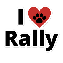 Load image into Gallery viewer, I Heart Rally Stickers-4x4 or 5.5x5.5