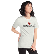 Load image into Gallery viewer, I Heart w/ Paw Conformation T-Shirts - Light