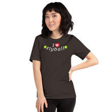 Load image into Gallery viewer, I Heart w/ Paw Flyball T-Shirts - Dark