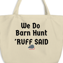 Load image into Gallery viewer, Ruff Barn Hunt w/ Rat X-Large Tote/Shopping Bag-Oyster