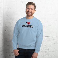 Load image into Gallery viewer, I Heart w/ Paw Herding Sweatshirts - Light