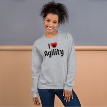 Load image into Gallery viewer, I Heart w/ Paw Agility Sweatshirts - Light