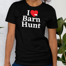 Load image into Gallery viewer, I Heart w/ Rat Barn Hunt T-Shirts - Dark
