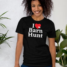 Load image into Gallery viewer, I Heart w/ Rat Barn Hunt T-Shirts - Dark
