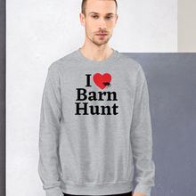 Load image into Gallery viewer, I Heart w/ Rat Barn Hunt Sweatshirts - Light