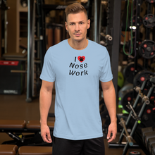 Load image into Gallery viewer, I Heart w/ Paw Nose Work T-Shirts - Light