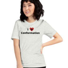 Load image into Gallery viewer, I Heart w/ Paw Conformation T-Shirts - Light