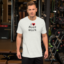 Load image into Gallery viewer, I Heart w/ Paw Nose Work T-Shirts - Light