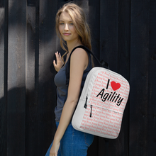 Load image into Gallery viewer, Allover Run/Jump w/ I Heart Agility Backpack-Lt. Grey