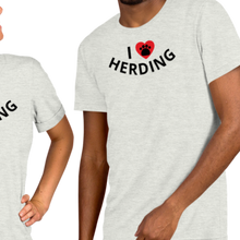 Load image into Gallery viewer, I Heart w/ Paw Herding T-Shirts - Light