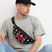 Load image into Gallery viewer, Allover Sheep w/ Herding & Paw in Heart Fanny Pack-Black