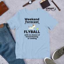 Load image into Gallery viewer, Flyball Weekend Forecast T-Shirts - Light