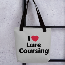 Load image into Gallery viewer, I Heart Lure Coursing Tote Bag-Grey