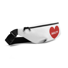 Load image into Gallery viewer, Agility in Heart Fanny Pack-White