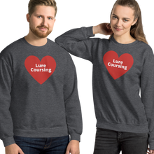 Load image into Gallery viewer, Lure Coursing in Heart Sweatshirts