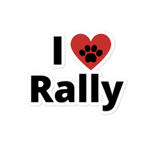 Load image into Gallery viewer, I Heart Rally Stickers-4x4 or 5.5x5.5