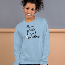 Load image into Gallery viewer, Mama Needs Dogs & Herding w/ Sheep Sweatshirts - Light