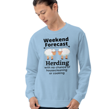 Load image into Gallery viewer, Sheep Herding Weekend Forecast Sweatshirts - Light
