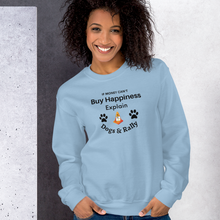 Load image into Gallery viewer, Buy Happiness w/ Dogs & Rally Sweatshirts - Light