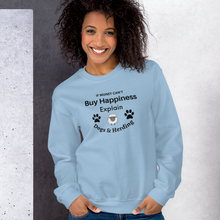 Load image into Gallery viewer, Buy Happiness w/ Dogs & Sheep Herding Sweatshirts - Light