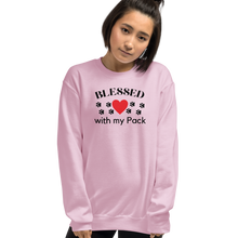 Load image into Gallery viewer, Blessed with My Pack Sweatshirts - Light