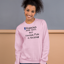 Load image into Gallery viewer, Ribbons are Nice Sweatshirts - Light