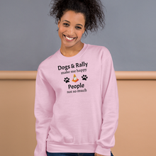 Load image into Gallery viewer, Dogs & Rally Make Me Happy Sweatshirts - Light