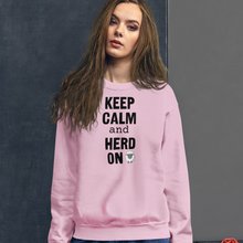 Load image into Gallery viewer, Keep Calm & Sheep Herd On Sweatshirts - Light
