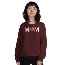 Load image into Gallery viewer, Mom with Dog Paw in Heart Dark Sweatshirts